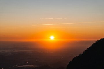 Sunset in the mountains