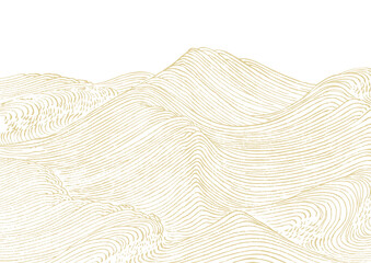 浮世絵タッチの海のイメージ。 - 508153545