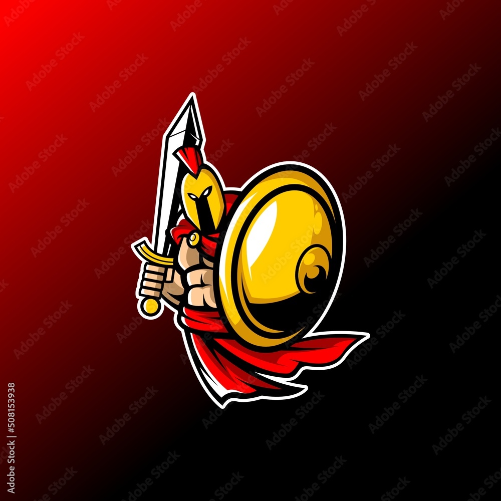 Sticker battle spartan esport logo