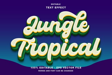 Jungle Tropical Editable Text Effect