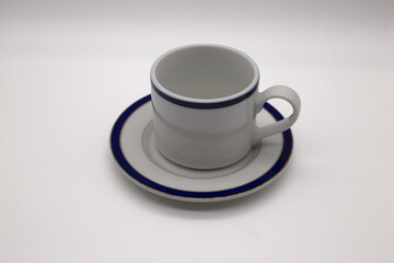 cup of coffee on a white background,Include Clipping Path.
