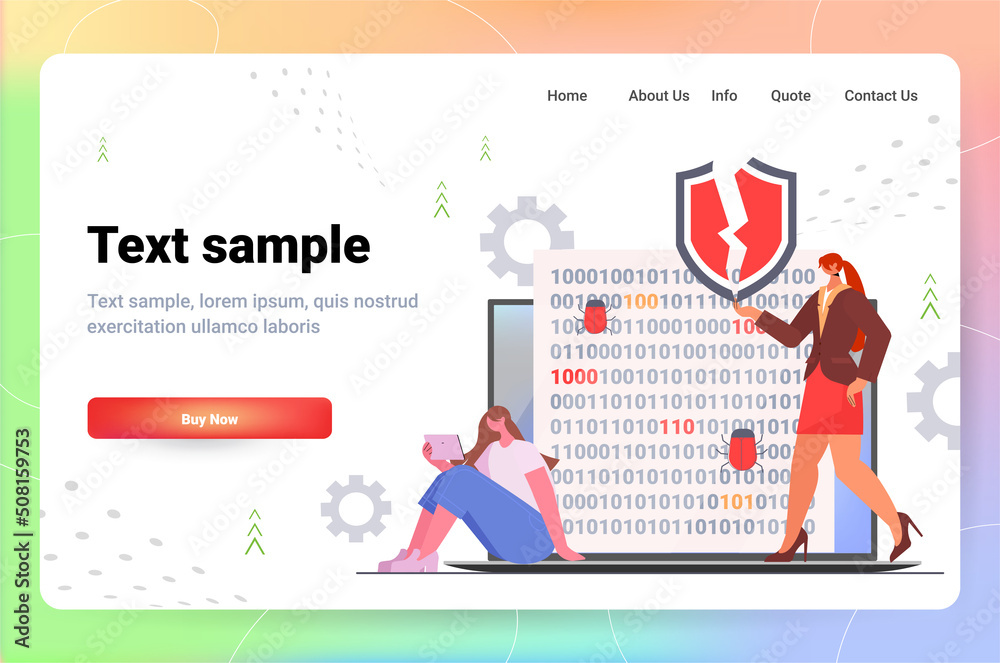 Poster hacker activity computer viruses data protection privacy internet information security