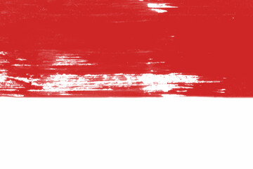 Red and White Flag National Grunge Abstract Background