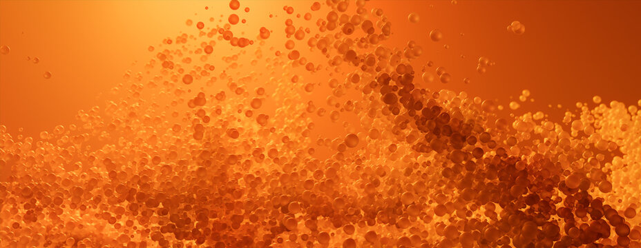 Modern Medical concept with Orange Cells.
