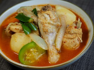 한국음식 매운 닭고기 채소스튜, 닭볶음탕