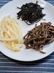 한국 전통음식 도라지, 고사리, 봄 나물