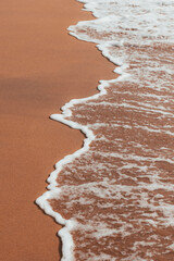 beautiful desert landscape by the sea