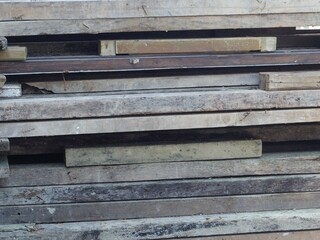 Stack of Rough Old Wood
