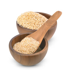 sesame seeds isolated on white background