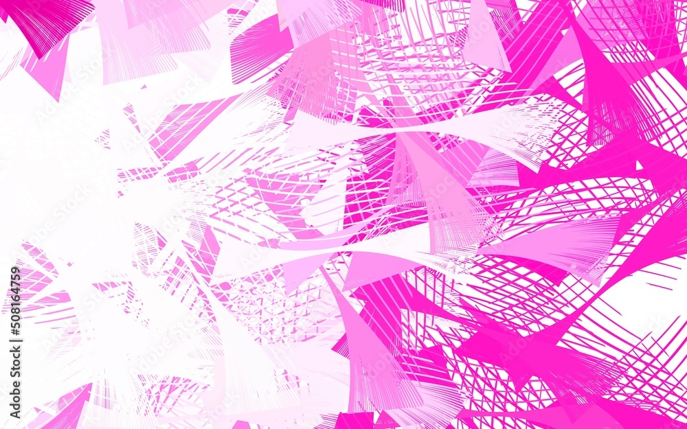 Poster light pink vector pattern with random forms.