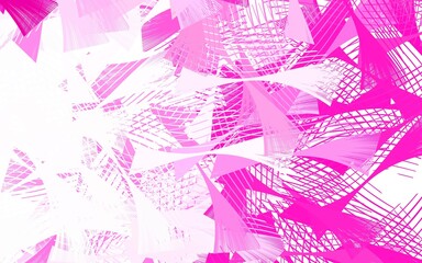 Light Pink vector pattern with random forms.