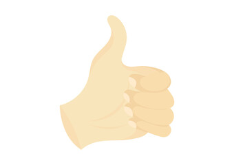 illustration of hand with thumb raised with intention of liking