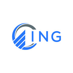 ING letter logo design on white background. ING  creative initials letter logo concept. ING letter design.

