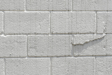 Obraz premium 白色のブロック壁