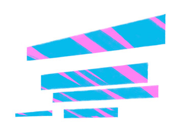 Neon pink futuristic banner text box geometric perspective 3D style hand draw illustration