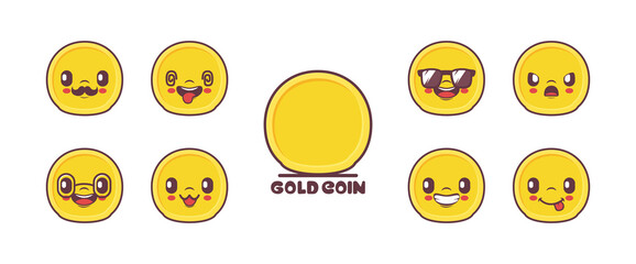 Fototapeta premium gold coin vector illustration