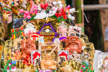 酉の市　熊手　神社　縁起物　商売繁盛　縁日