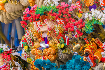 酉の市　熊手　神社　縁起物　商売繁盛　縁日