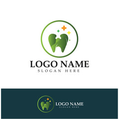 Dental Logo Design vector template.Creative Dentist Logo. Dental Clinic Vector Logo.