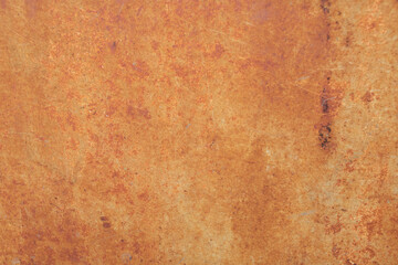 Close up shot of a rusty sheet metal