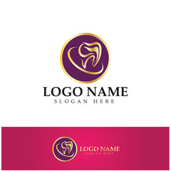 Dental Logo Design vector template.Creative Dentist Logo. Dental Clinic Vector Logo.