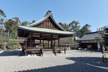 Obraz premium 梅宮大社 拝殿 京都市右京区梅津