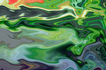 A colorful abstract wavy background image. Psychedelic background.
