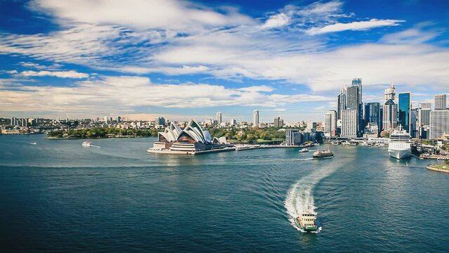 Aussicht auf die Jackson Bucht von Sydney