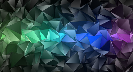 Fototapeta premium Abstract Low-Poly background. triangulated texture. Design 3d. Polygonal geometrical pattern. Triangular modern style