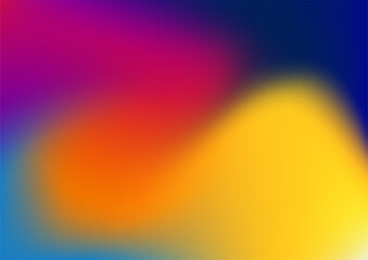 Blue red green purple pink orange blur abstract gradient background