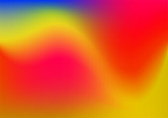 Abstract blurred gradient background in bright colors