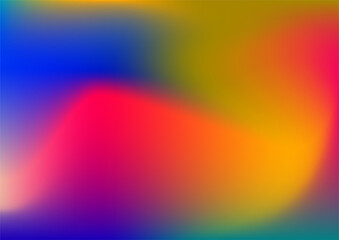 Abstract blurred gradient background in bright colors