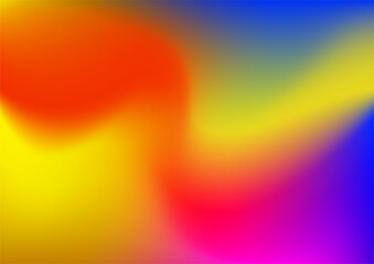 Abstract blurred gradient background in bright colors