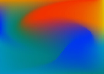 Abstract blurred gradient background in bright colors