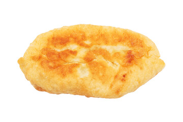 Potato patties isolated on white background.