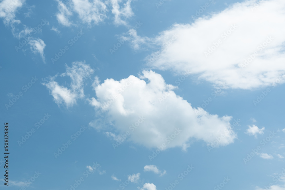 Canvas Prints many small clouds in blue sky.summer cloudy.white clouds floating in the sky
