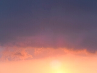 Clouds in the sky at sunset