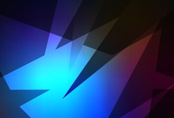 Dark BLUE vector texture with triangular style.