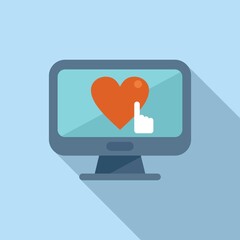 Customer trust icon flat vector. Credible review