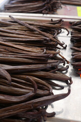 Real fresh vanilla from la reunion island madagascar vanille bourbon . High quality photo