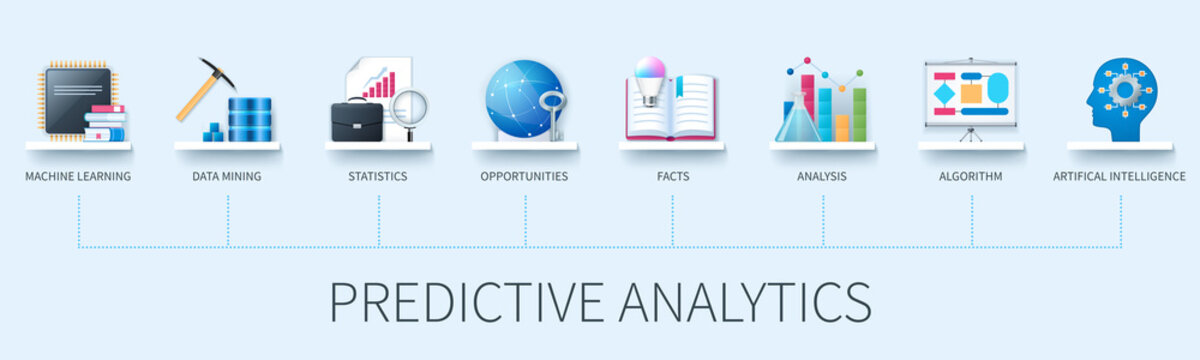 Predictive Analytics Vector Infographics In 3d Style