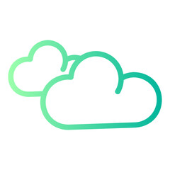 Obraz premium cloudy gradient icon