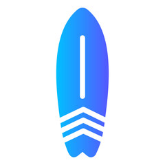 surf board gradient icon