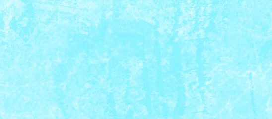 Blue and white color frozen ice surface background. White and blue watercolor splash wallpaper. Water splash or blotch background.