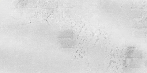 White marble stone concrete wall background grunge white and gray stone wall and floor texture, distressed background. closeup brick wall loft style with white cement wall texture background. © MdLothfor