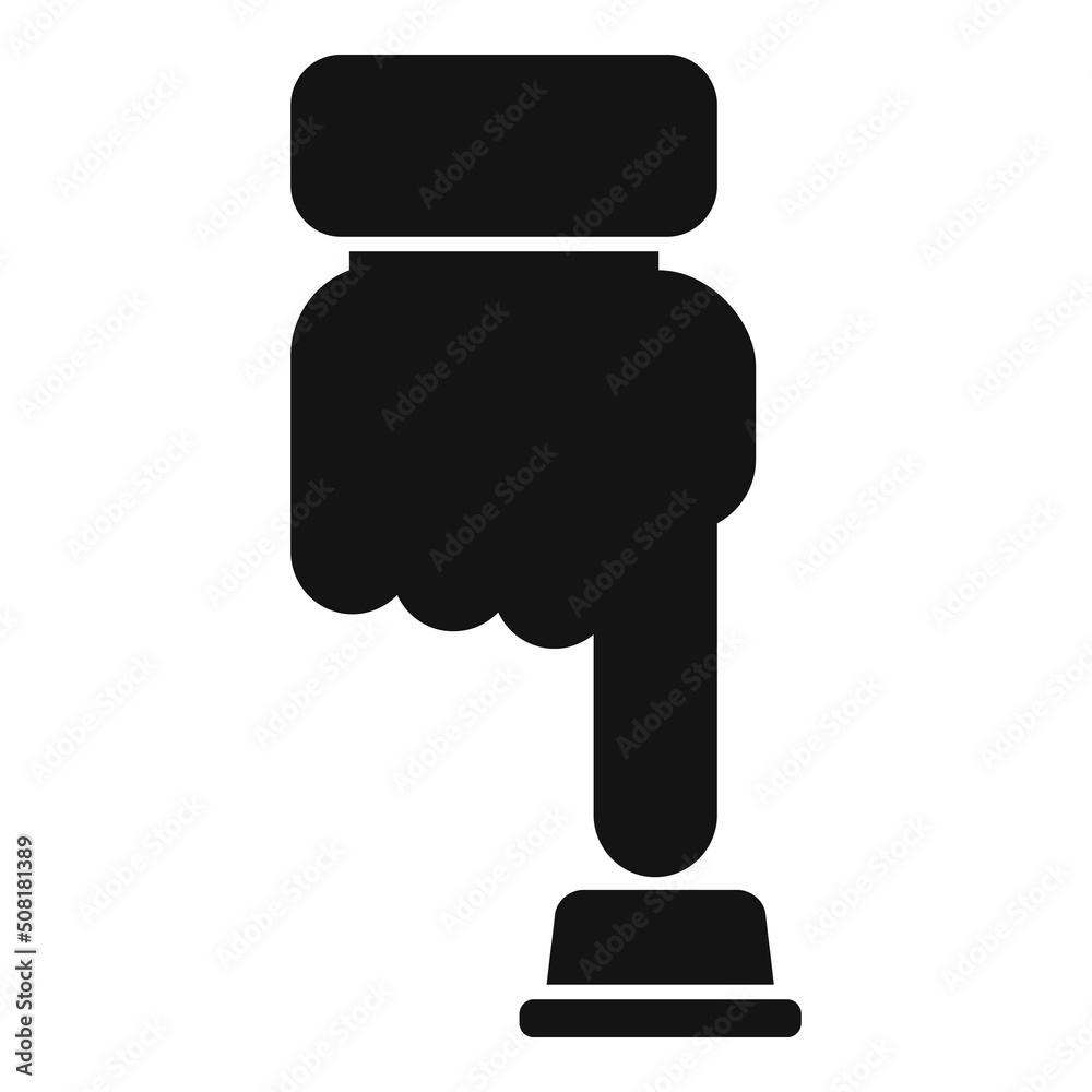 Poster button control icon simple vector. work remote