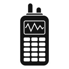 Walkie talkie icon simple vector. Business control