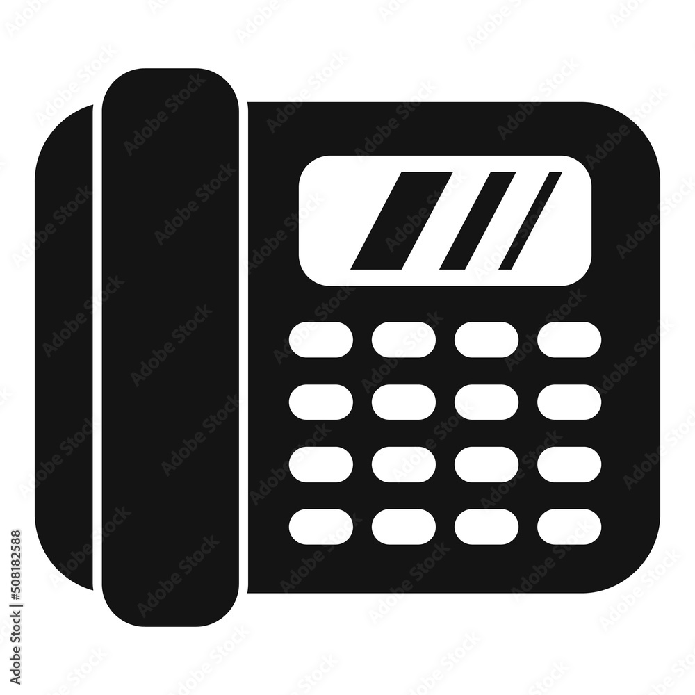 Sticker Communication telephone icon simple vector. Message media