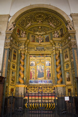 Fototapeta na wymiar Interior of Cathedral of Saint John the Baptist (Duomo) of Turin 