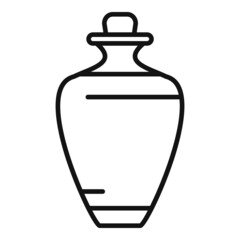Jojoba oil bottle icon outline vector. Aroma plant